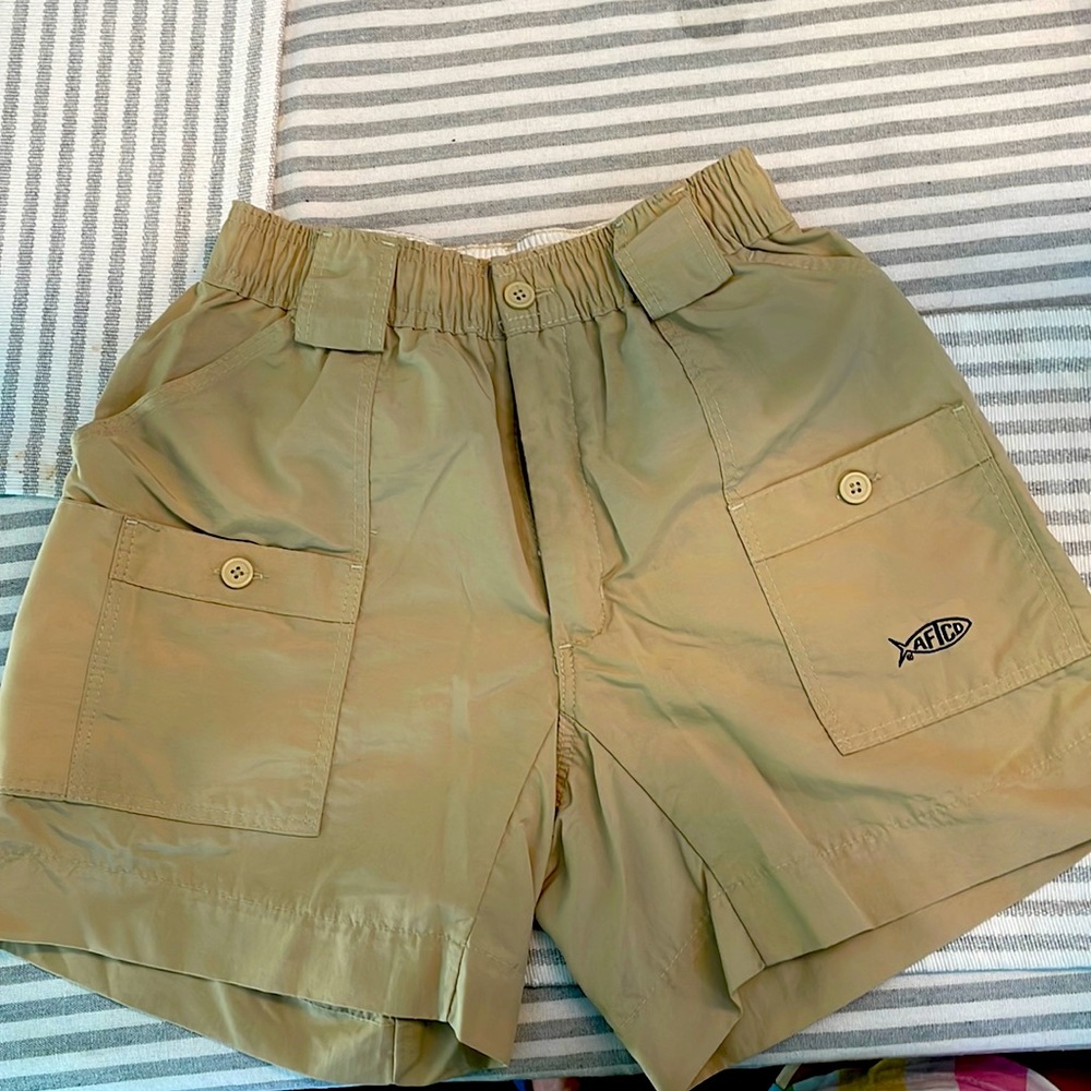 AFTCO SIZE 28 Tan shorts